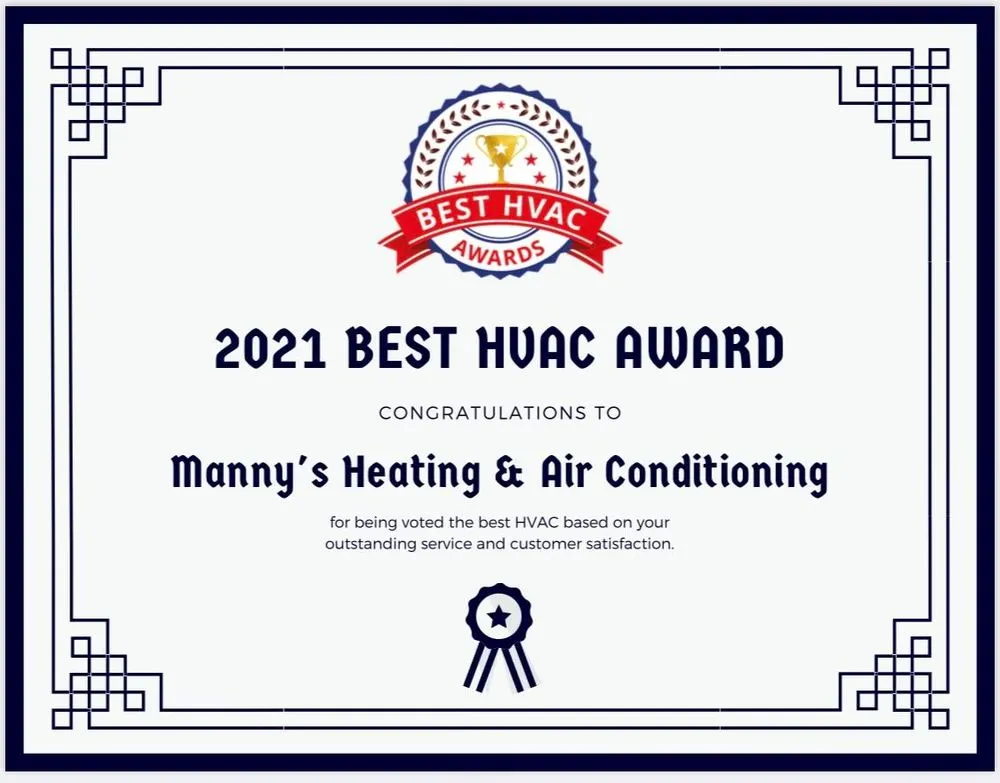 Slide of Manny's Heating & Air Conditioning