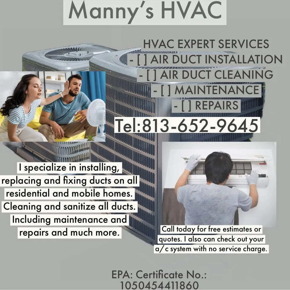 Slide of Manny’s Hvac