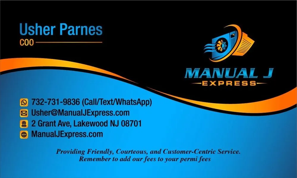 Slide of Manual J Express