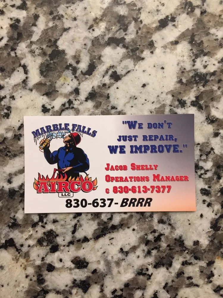 Slide of Marble Falls AirCo