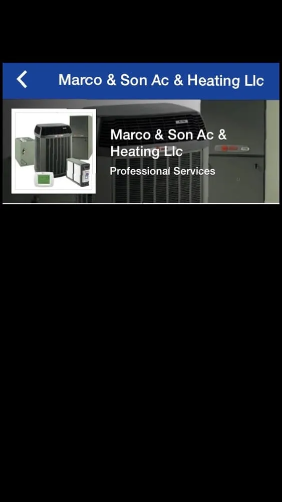 Slide of Marco & Son Ac & Heating
