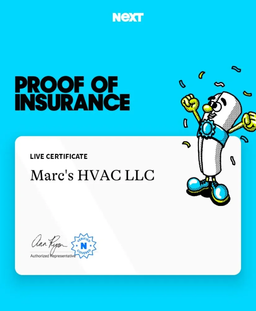 Slide of Marc's HVAC