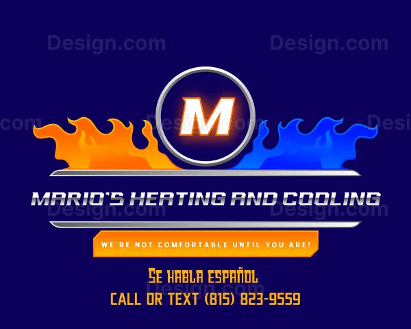 Slide of Mario’s Heating and Cooling