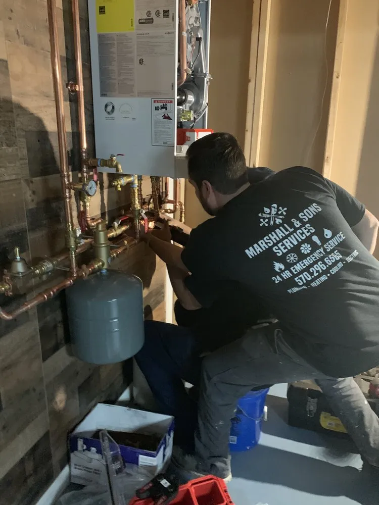 Slide of Marshall and sons services