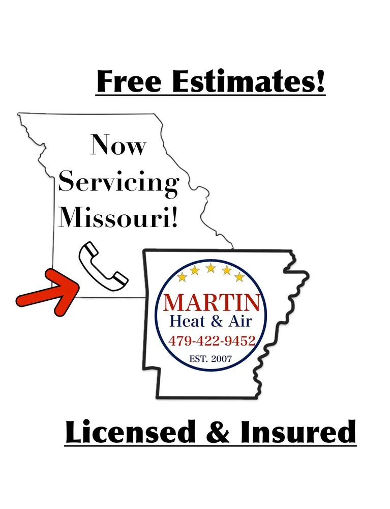 Certified HVAC maintenance in Garfield, AR - Martin Heat & Air