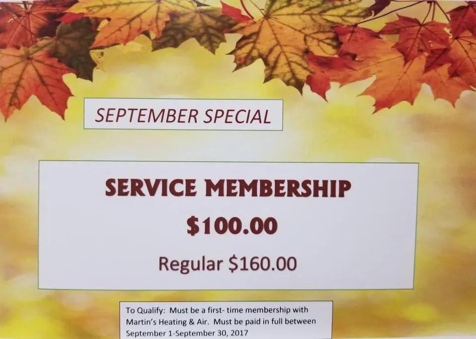 Slide of Martin's Heating & Air