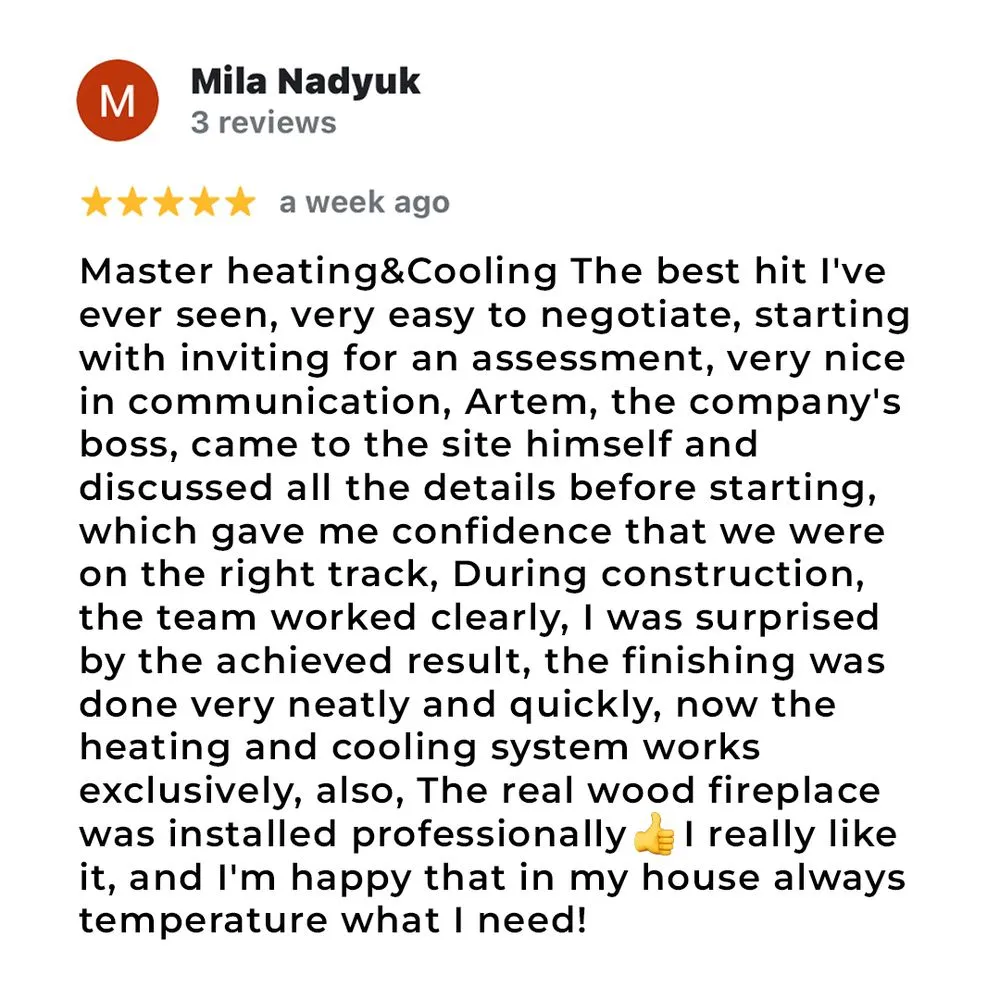 Slide of Master Heating & Cooling