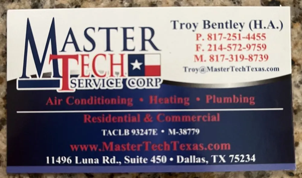 Slide of Master Tech HVAC