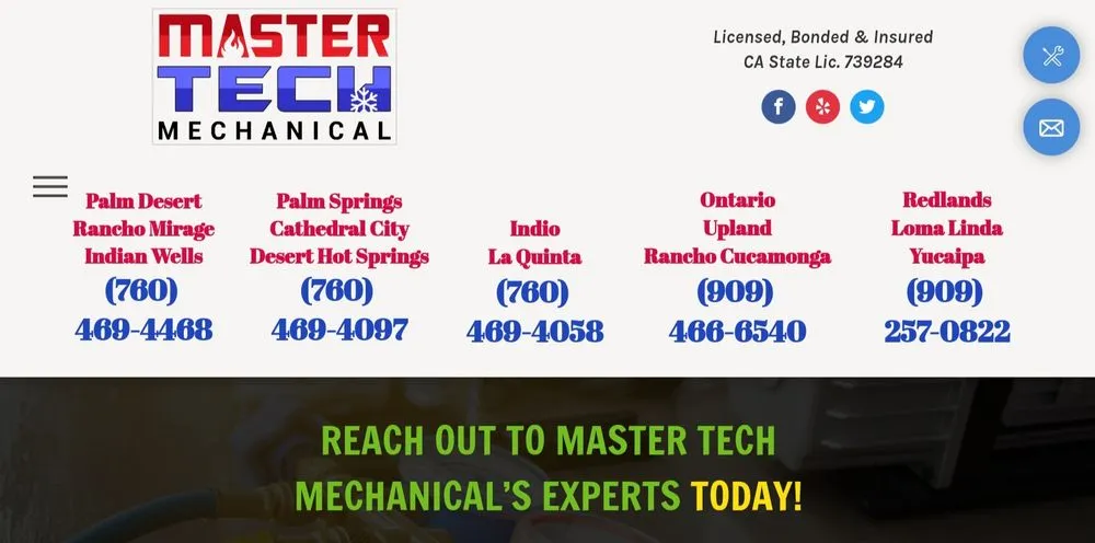 Slide of Master Tech Mechanical