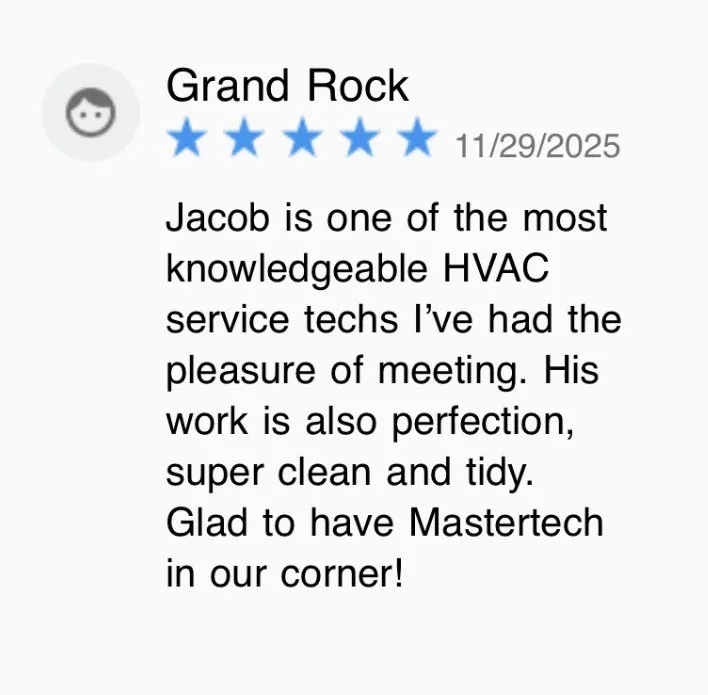 Slide of MasterTech Heating and Air