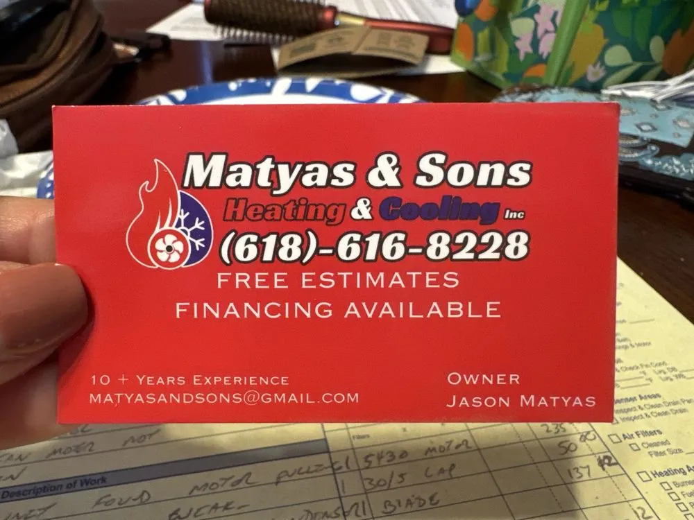 Slide of Matyas & Sons Heating & Cooling