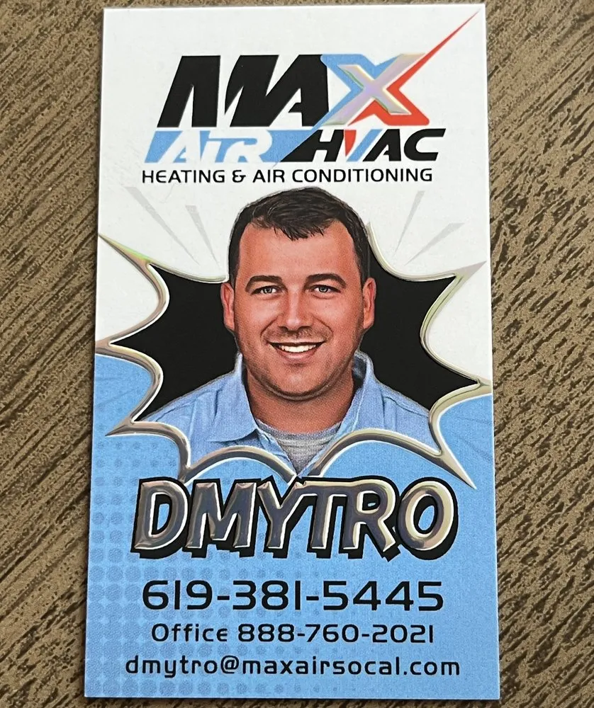 Slide of MAX AIR HVAC
