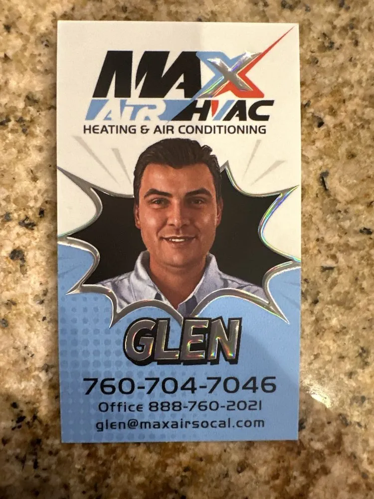 Slide of MAX AIR HVAC