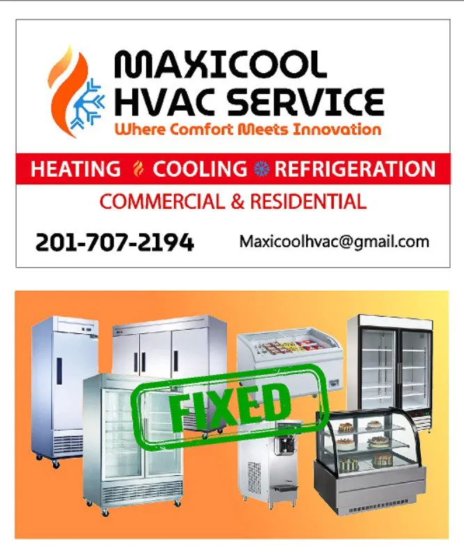 Slide of Maxicool HVAC service