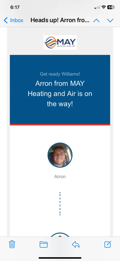 Slide of May Heating & Air