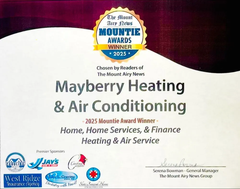 Slide of Mayberry Heating & Air Conditioning