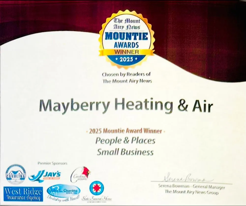 Slide of Mayberry Heating & Air Conditioning