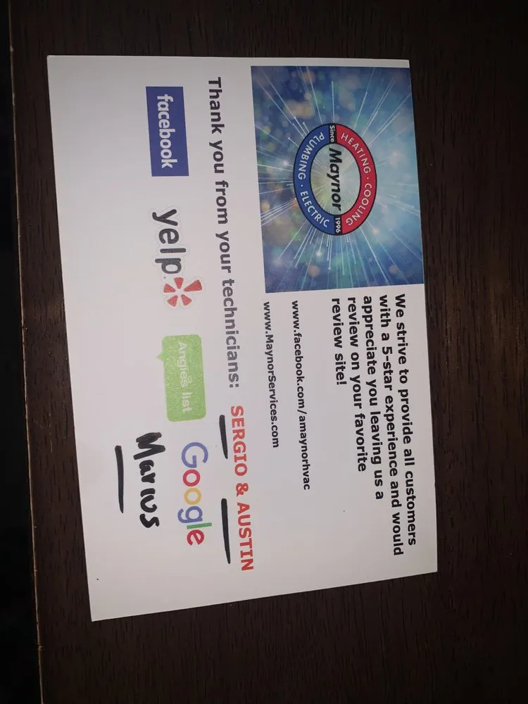 Slide of Maynor Service