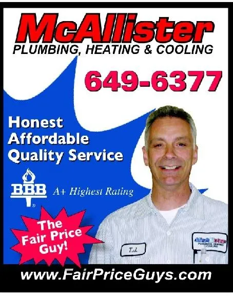 Slide of McAllister Plumbing, Heating & Cooling