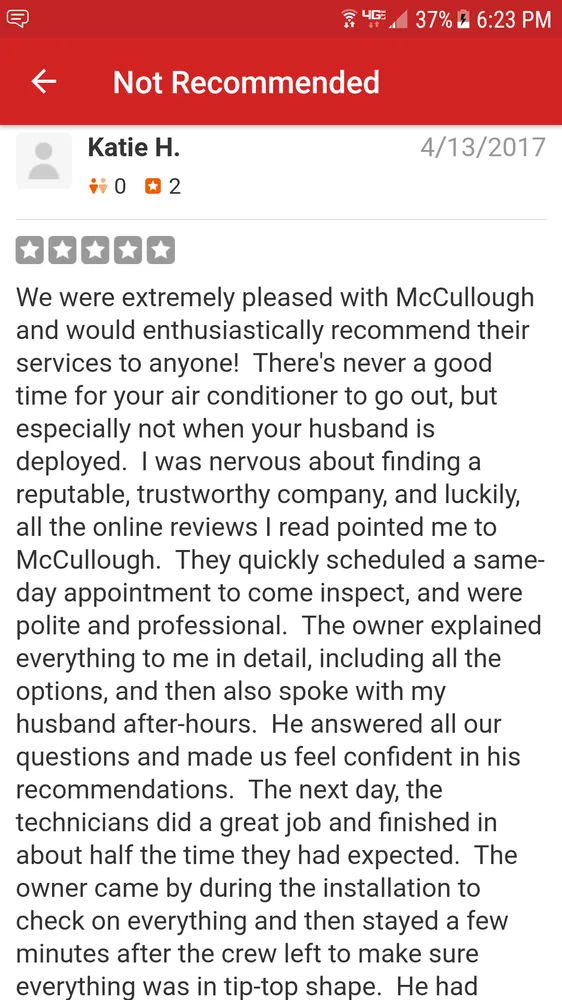 Slide of McCullough Air Conditioning, Plumbing & Electrical