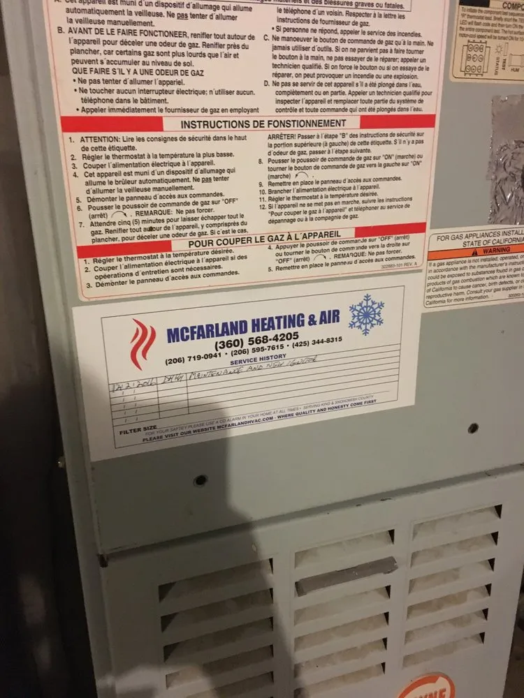 Slide of McFarland Heating & Air Llc