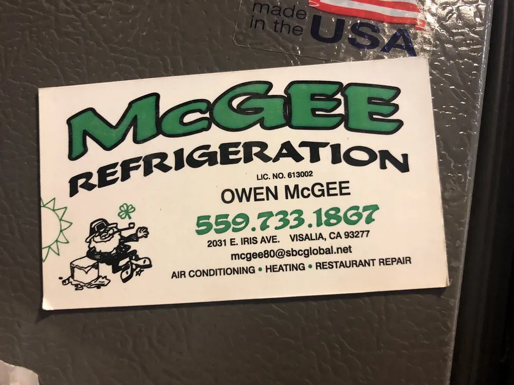 Slide of Mcgee Refrigeration