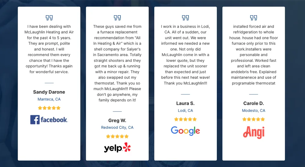 Slide of McLaughlin Air Conditioning