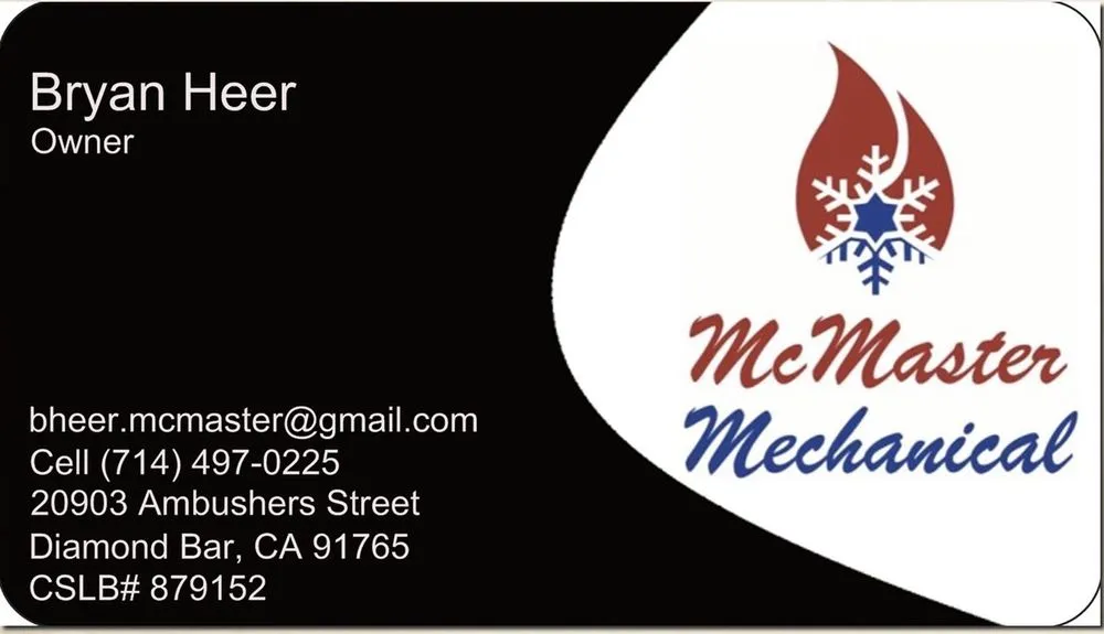 Slide of McMaster Mechanical