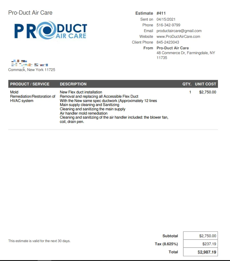 Slide of Mcn Duct Cleaning