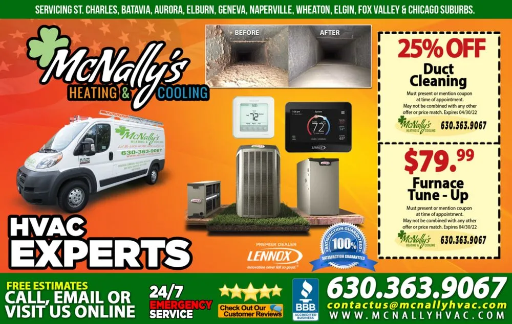 Slide of Mcnally's Heating And Cooling Of Roselle And Bloomingdale