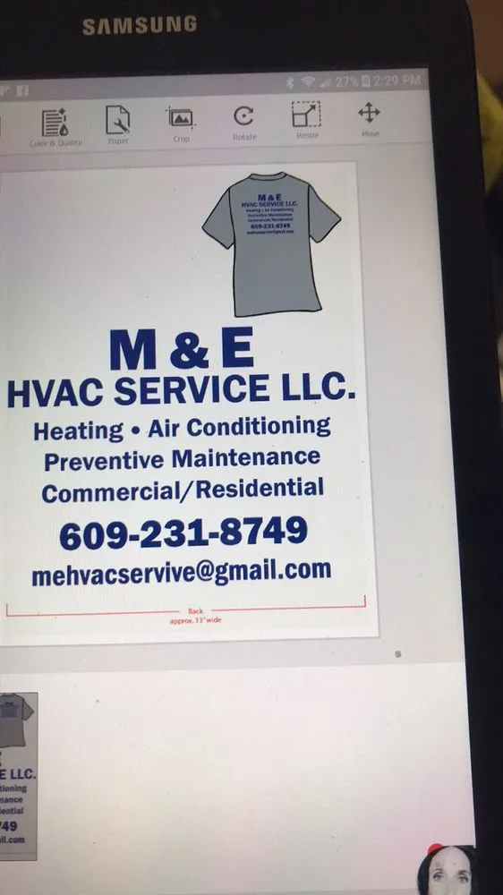 Slide of M&E HVAC/R Services