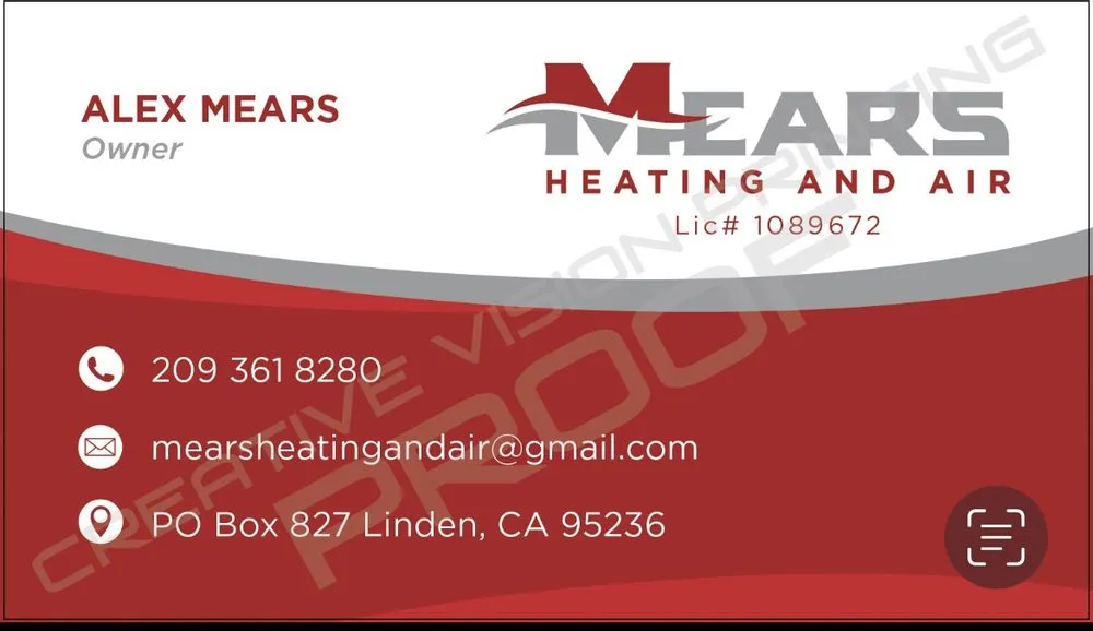 Slide of Mears Heating and Air