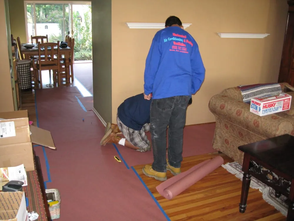 Slide of Mechanical Air Conditioning & Heating, Ventilation