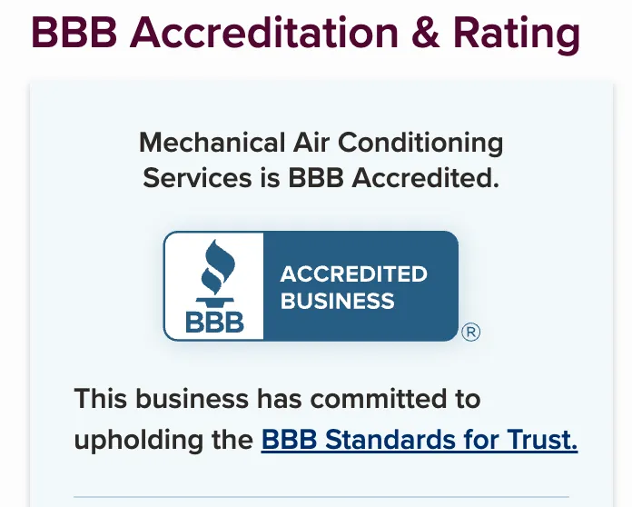 Slide of Mechanical Air Conditioning Services