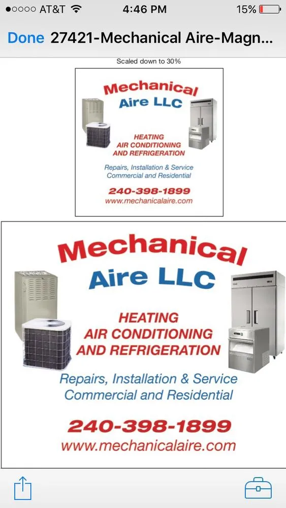 Slide of Mechanical Aire