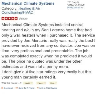 Slide of Mechanical Climate Systems