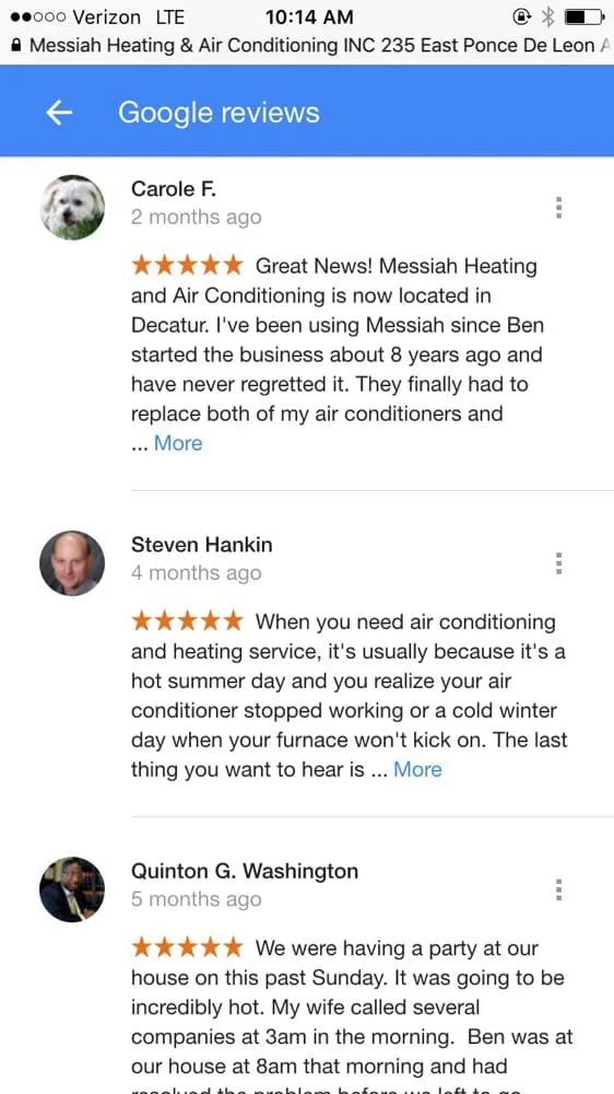 Slide of Messiah Heating and Air Conditioning