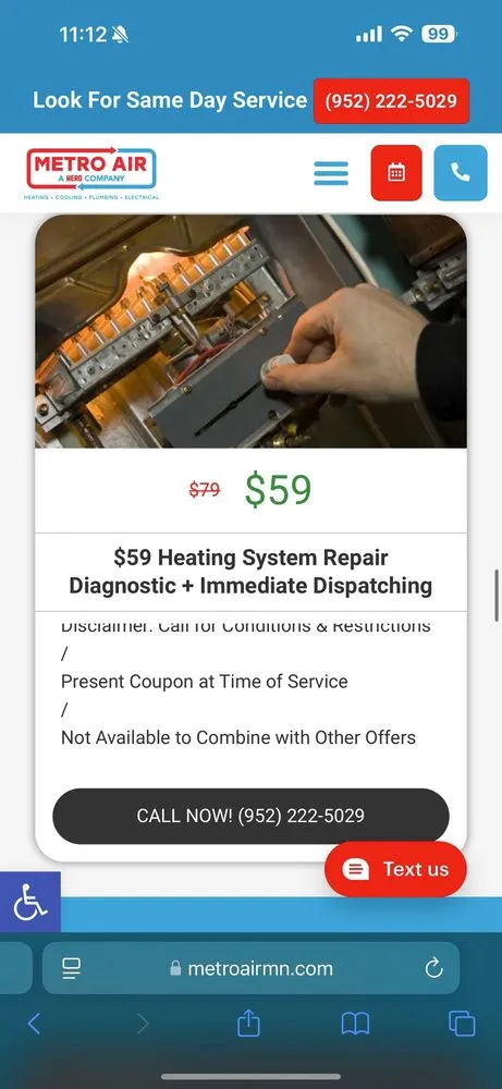 Slide of Metro Air Heating & Cooling