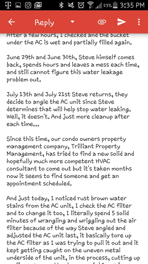 Slide of Meza's HVAC