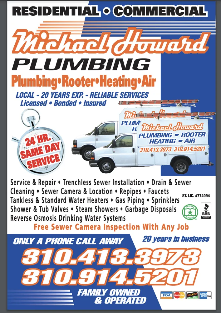 Slide of Michael Howard Plumbing-Rooter-Heating-Air Conditioning
