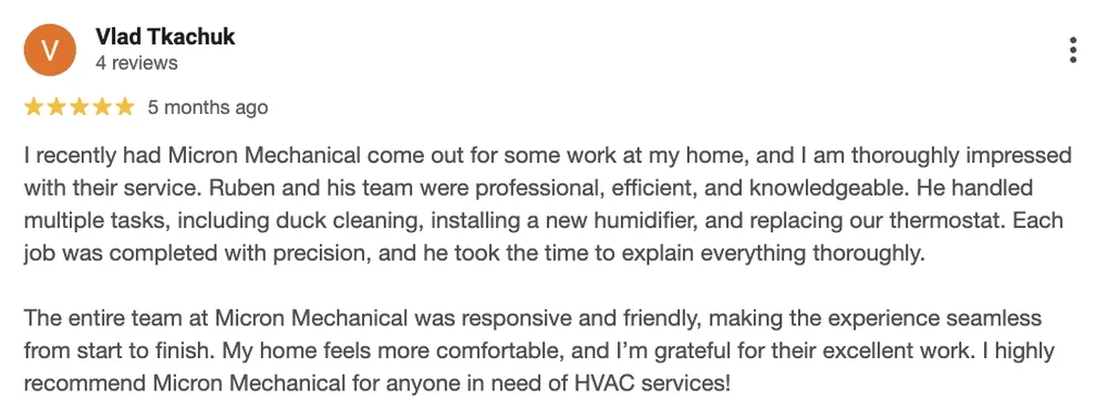 Slide of Micron Mechanical