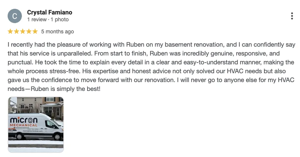 Slide of Micron Mechanical