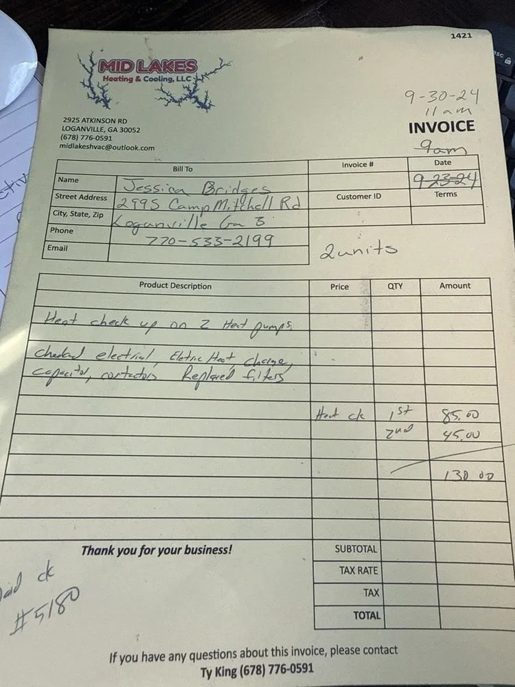Slide of Mid Lakes Heating and Cooling