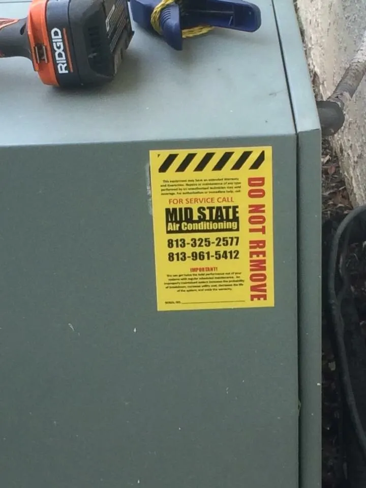 Trusted HVAC maintenance for fast service in Tampa Bay, FL by Mid-State Air Conditioning