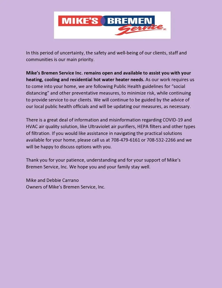 Slide of Mike's Bremen Service