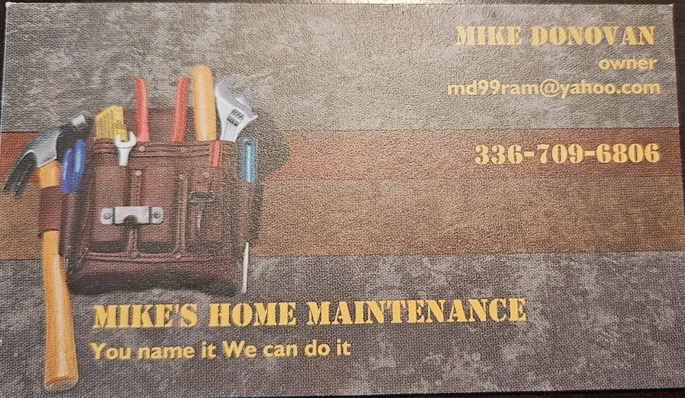 Slide of Mike’s Home Maintenance