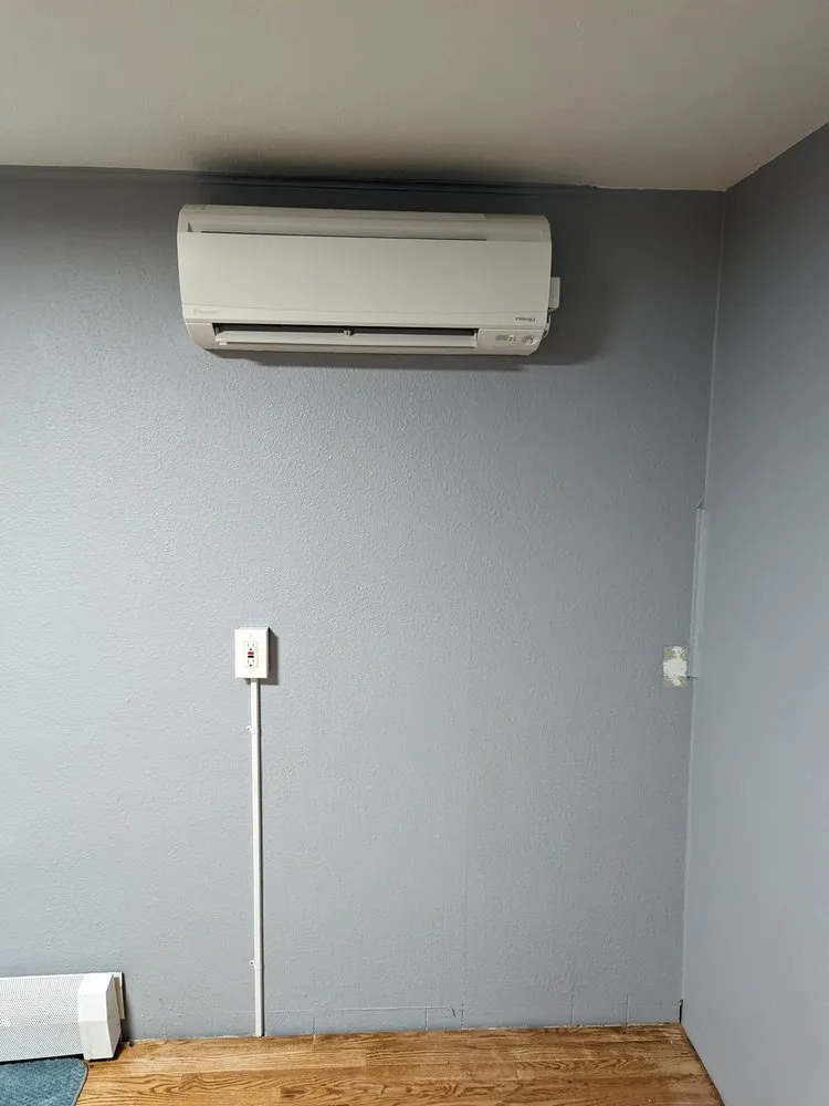 Slide of Mini-Split installation by Joseph