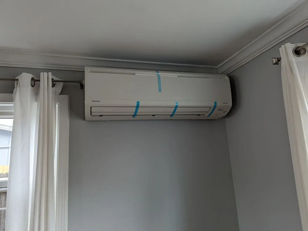 Slide of Mini-Split installation by Joseph