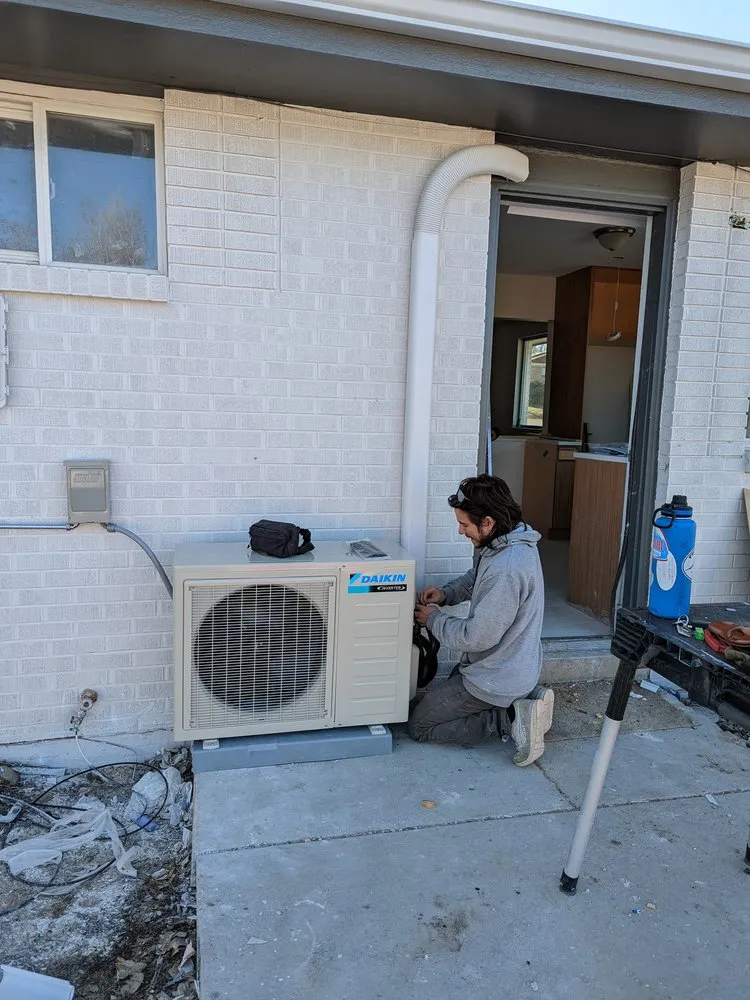 Slide of Mini-Split installation by Joseph