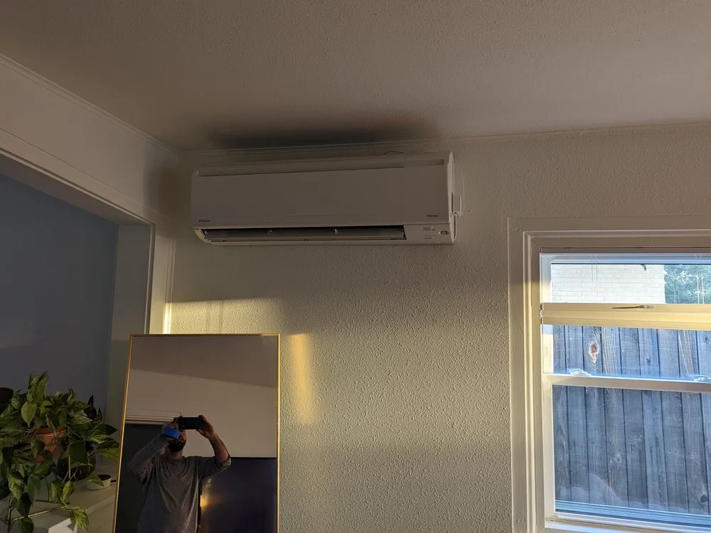 Slide of Mini-Split installation by Joseph